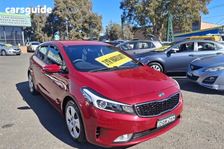 Red 2017 Kia Cerato Hatchback S