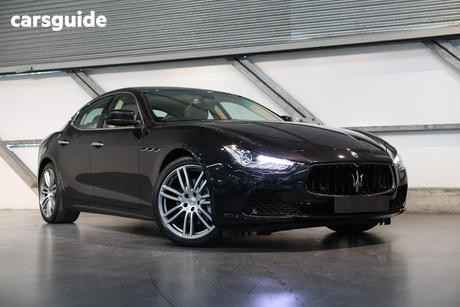 Black 2015 Maserati Ghibli Sedan