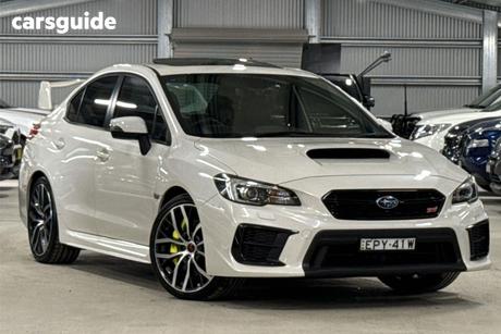 White 2021 Subaru WRX Sedan Sti Premium (Awd)