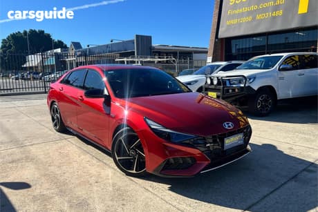 Orange 2021 Hyundai I30 Sedan N Line Premium