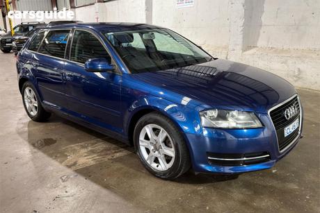 Blue 2011 Audi A3 Hatchback Sportback 1.4 Tfsi Attraction