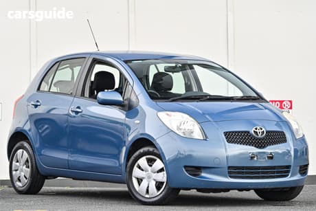 Blue 2008 Toyota Yaris Hatchback Yr