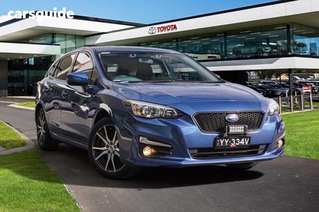 Blue 2017 Subaru Impreza Hatchback 2.0P Premium (Awd)