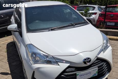 White 2017 Toyota Yaris Hatchback Ascent