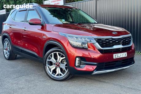 Orange 2019 Kia Seltos Wagon Gt Line (Awd)