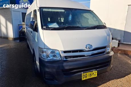 White 2013 Toyota HiAce Bus Commuter
