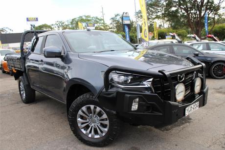 Grey 2020 Mazda BT-50 Dual Cab Chassis Xt (4X4)