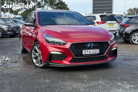 Red 2019 Hyundai I30 Hatchback N Line Premium