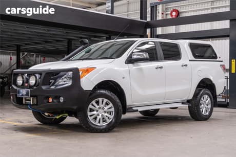 White 2013 Mazda BT-50 Dual Cab Utility Gt (4X4)