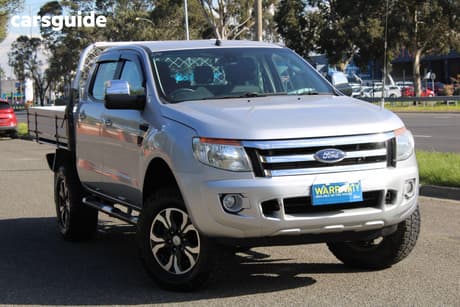 Silver 2012 Ford Ranger Dual Cab Utility Xlt 3.2 (4X4)