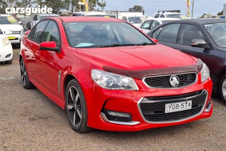 Red 2017 Holden Commodore Sportswagon Sv6