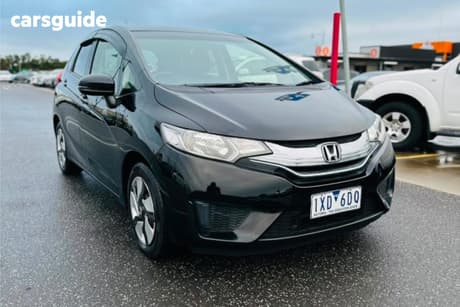 Black 2014 Honda Fit Hatchback (Hybrid)