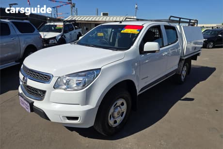 White 2015 Holden Colorado Crew Cab Chassis Ls (4X2)