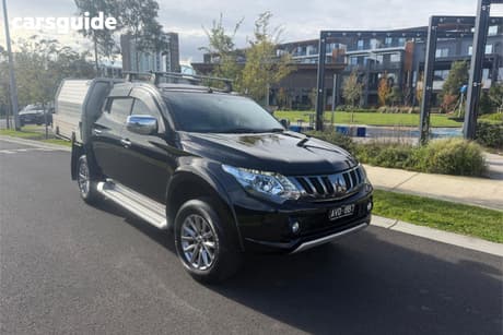 Black 2018 Mitsubishi Triton Dual Cab Utility Gls (4X4)