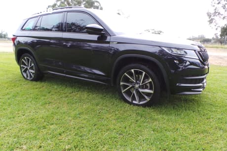 Black 2020 Skoda Kodiaq Wagon 132 Tsi Sportline (4X4)
