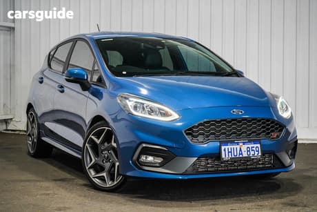 Blue 2020 Ford Fiesta Hatchback St