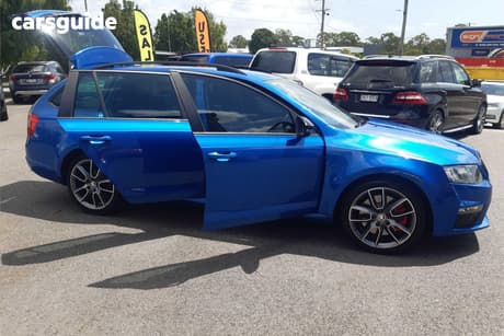 Blue 2016 Skoda Octavia Wagon Rs 162 Tsi