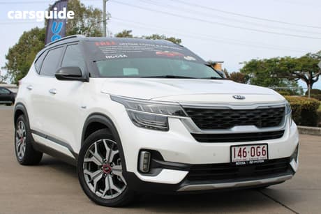 White 2019 Kia Seltos Wagon Gt Line (Awd)