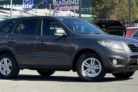 Grey 2010 Hyundai Santa FE Wagon Slx Crdi (4X4)
