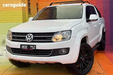 White 2015 Volkswagen Amarok Dual Cab Utility Tdi420 Highline (4X4)