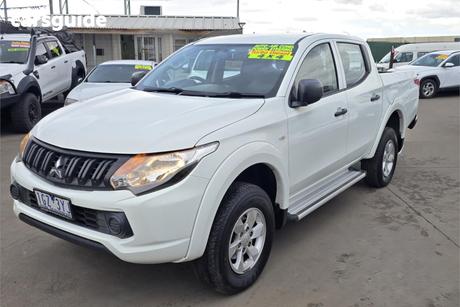 White 2016 Mitsubishi Triton Dual Cab Utility Glx (4X4)