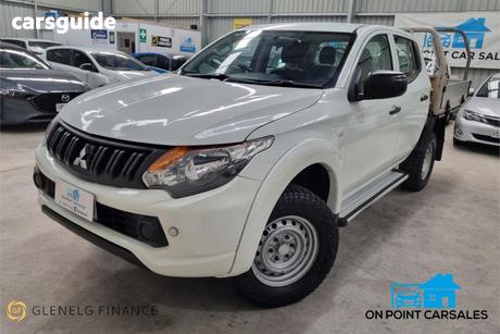 White 2016 Mitsubishi Triton Dual Cab Utility Glx (4X4)