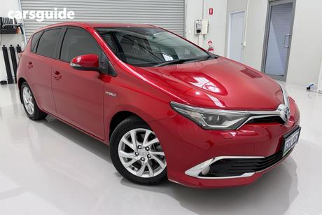 Red 2016 Toyota Corolla Hatchback Hybrid