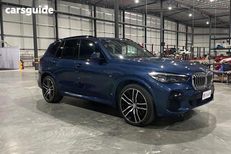 Blue 2022 BMW X5 Wagon Xdrive30D M Sport