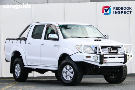 White 2008 Toyota Hilux Dual Cab Pick-up Sr5 (4X4)