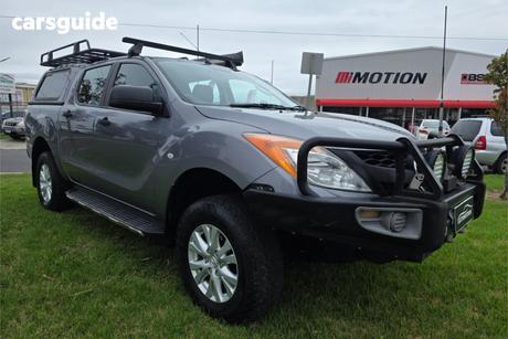 Grey 2014 Mazda BT-50 Dual Cab Utility Xt (4X4)