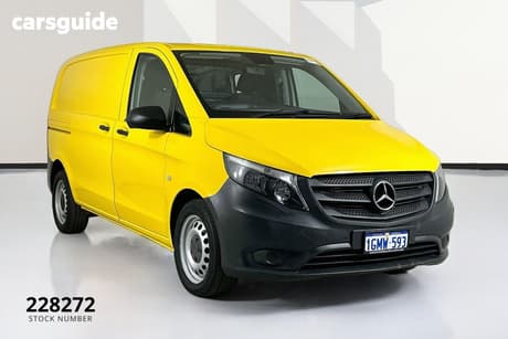 Yellow 2018 Mercedes-Benz Vito Van 114 Bluetec Swb