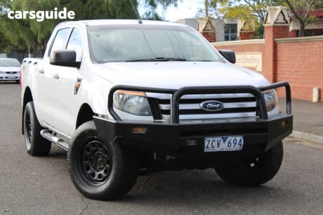 White 2012 Ford Ranger Ute Tray XL 2.2 HI-RIDER (4X4