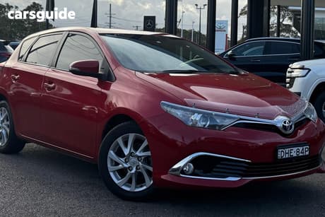 Red 2016 Toyota Corolla Hatchback Ascent Sport