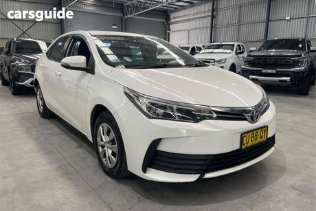 White 2019 Toyota Corolla Sedan Ascent