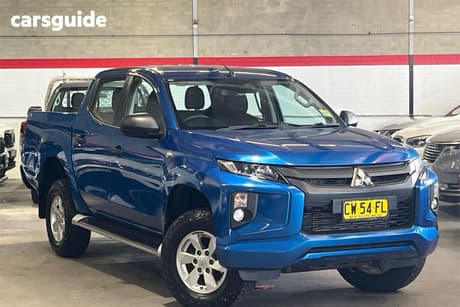 Blue 2019 Mitsubishi Triton Double Cab Pick Up Glx Plus (4X4)