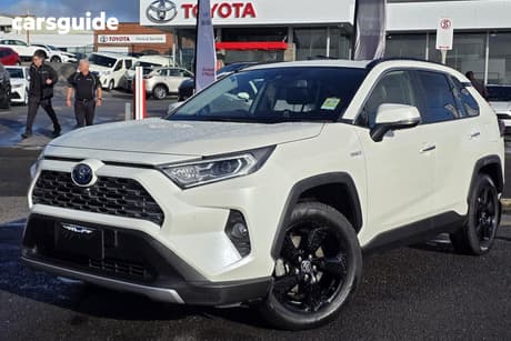 White 2021 Toyota RAV4 Wagon Cruiser (Awd) Hybrid