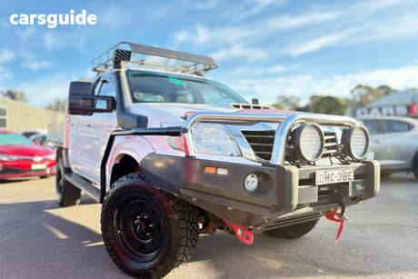 White 2013 Toyota Hilux Dual Cab Pick-up Sr (4X4)