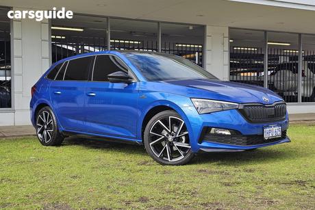 Blue 2022 Skoda Scala Hatchback 110 Tsi Monte Carlo