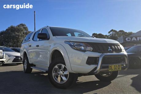 White 2016 Mitsubishi Triton Dual Cab Utility Glx Plus (4X4)