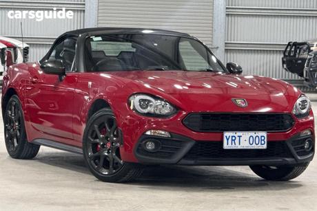 Red 2017 Abarth 124 Roadster Spider