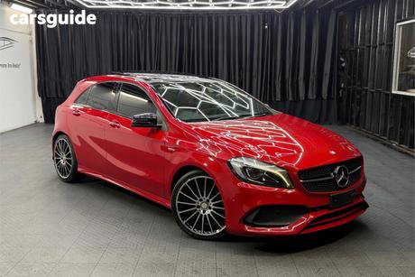 Red 2017 Mercedes-Benz A250 Hatchback Sport