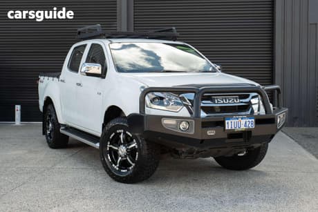 White 2018 Isuzu D-MAX Crew Cab Utility Ls-U Hi-Ride (4X4)