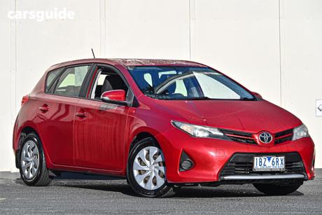 Red 2012 Toyota Corolla Hatchback Ascent