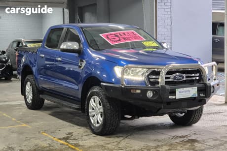 Blue 2019 Ford Ranger Double Cab Pick Up Xlt 2.0 (4X4)