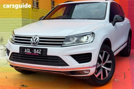 White 2017 Volkswagen Touareg Wagon 150 Tdi Monochrome