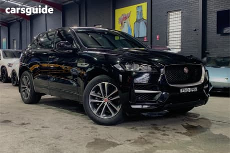 Black 2016 Jaguar F-Pace Wagon 20D R-Sport