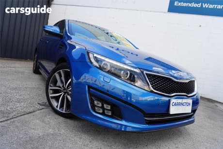 Blue 2013 Kia Optima Sedan Platinum
