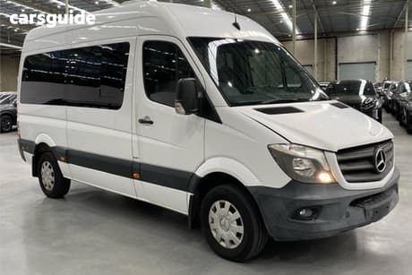 White 2014 Mercedes-Benz Sprinter Bus Transfer