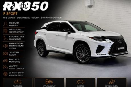 White 2020 Lexus RX350 Wagon F Sport