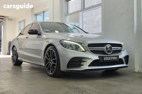 Silver 2019 Mercedes-Benz C43 Sedan 43